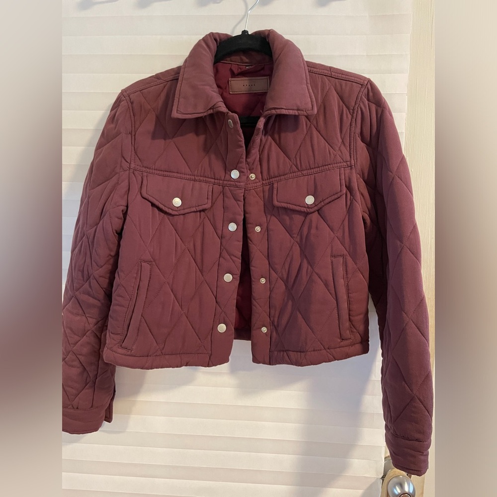 Blank NYC Plum Quilted jacket